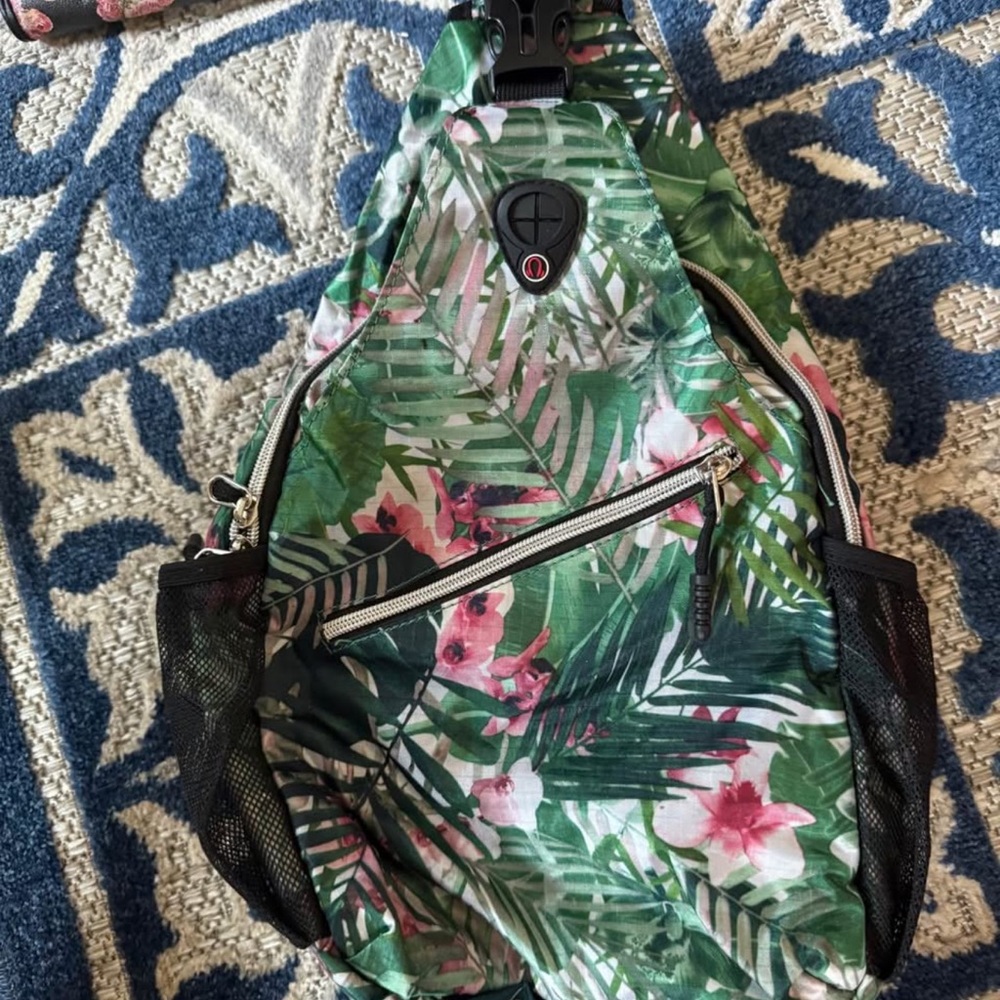 Floral Green Sling Bag